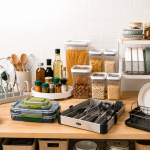 Organizadores de cocina para cajones, armarios, especias y despensa disponibles en Amazon España, ideales para ganar espacio y mantener una cocina ordenada y funcional.